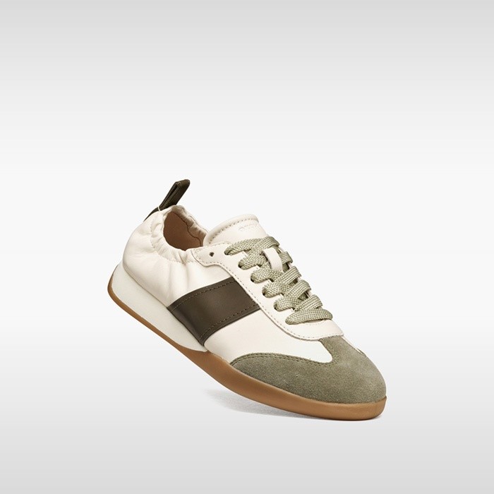 Low top sneakers MARYEMY WOMAN Light grey/Military | GEOX
