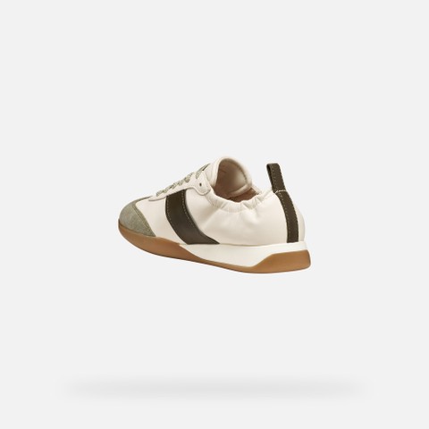 Low top sneakers MARYEMY WOMAN Light grey/Military - image number 3 | GEOX