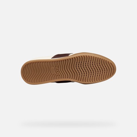 Low top sneakers MARYEMY WOMAN Light grey/Mahogany - image number 6 | GEOX