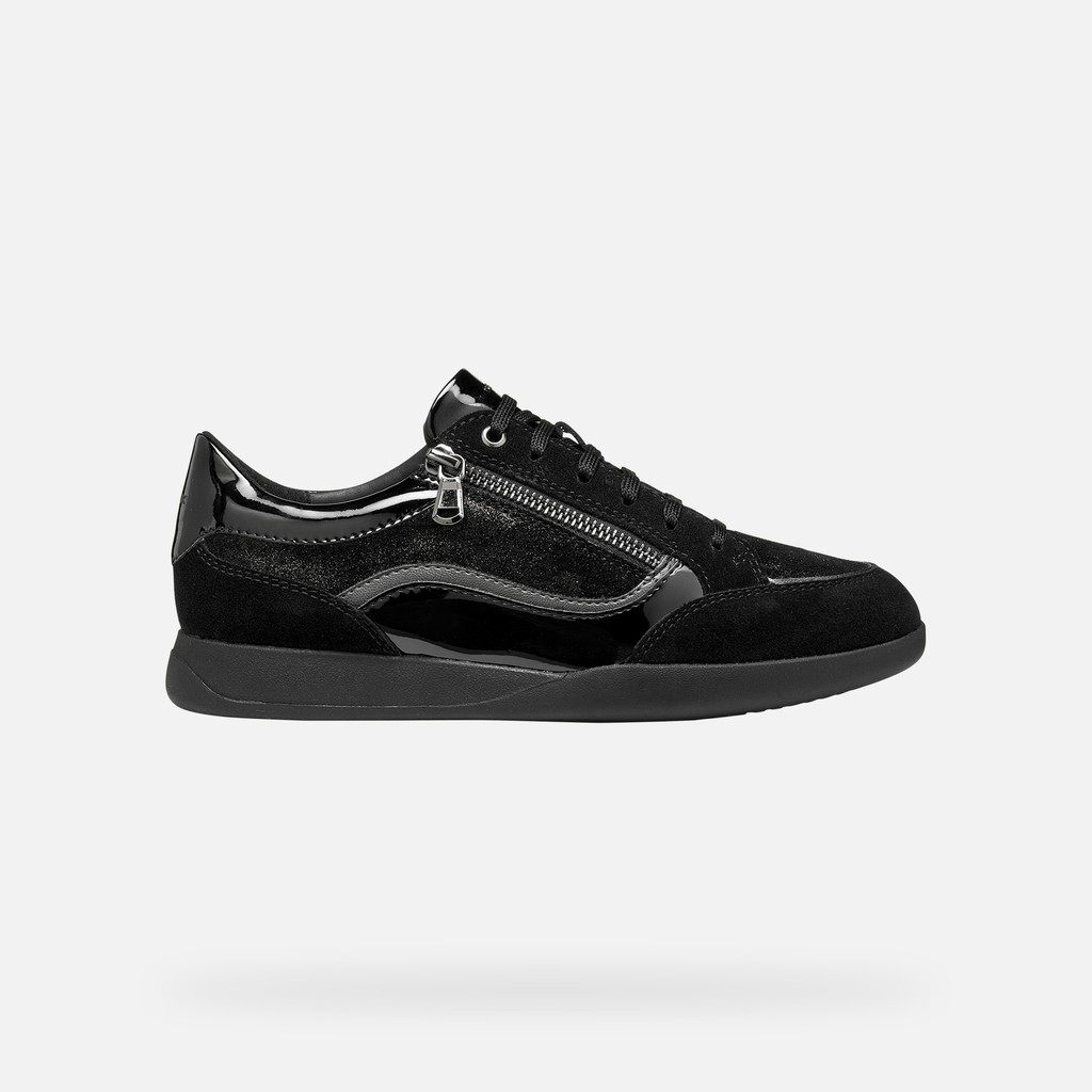 Low top sneakers MARYEMY WOMAN Black/Graphite - image number 1 | GEOX