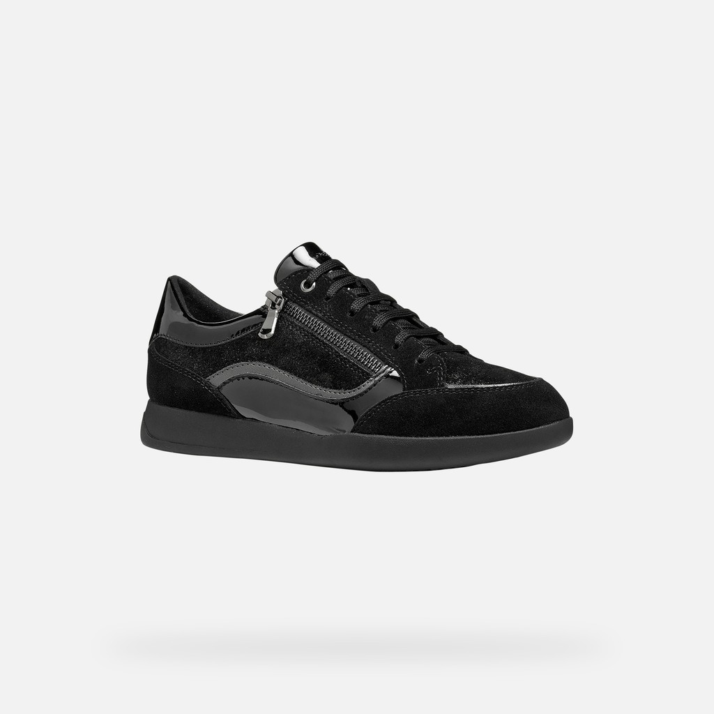 Low top sneakers MARYEMY WOMAN Black/Graphite - image number 2 | GEOX