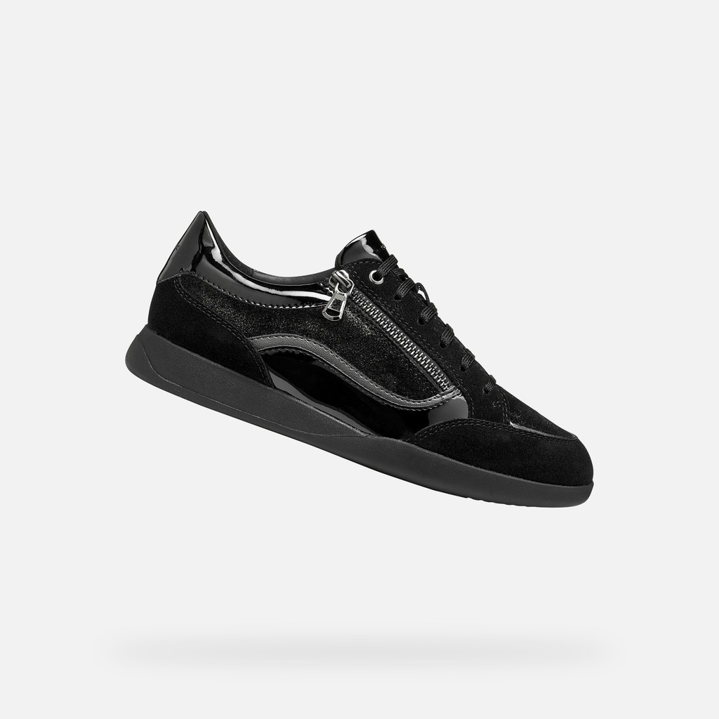 Low top sneakers MARYEMY WOMAN Black/Graphite - image number 0 | GEOX