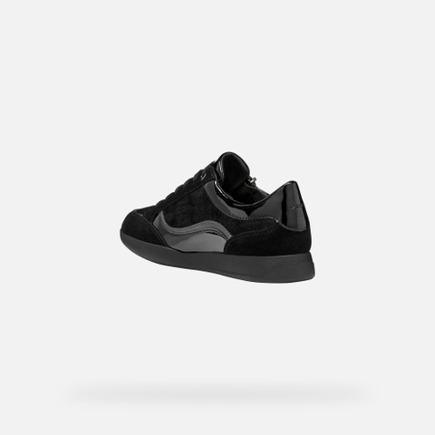 Low top sneakers MARYEMY WOMAN Black/Graphite - image number 3 | GEOX