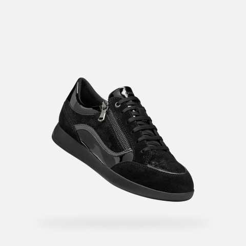 Low top sneakers MARYEMY WOMAN Black/Graphite - image number 4 | GEOX