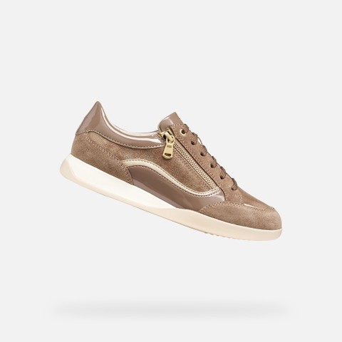 Low top sneakers MARYEMY WOMAN Light brown/Light Gold | GEOX