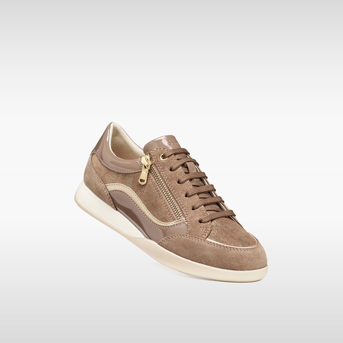 Low top sneakers MARYEMY WOMAN Light brown/Light Gold | GEOX