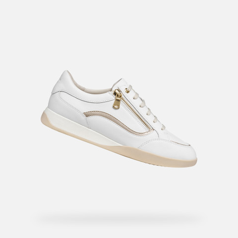 Low top sneakers MARYEMY WOMAN White/Light Gold | GEOX