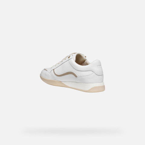 Low top sneakers MARYEMY WOMAN White/Light Gold - image number 3 | GEOX