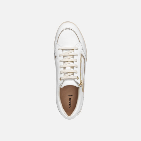 Low top sneakers MARYEMY WOMAN White/Light Gold - image number 5 | GEOX