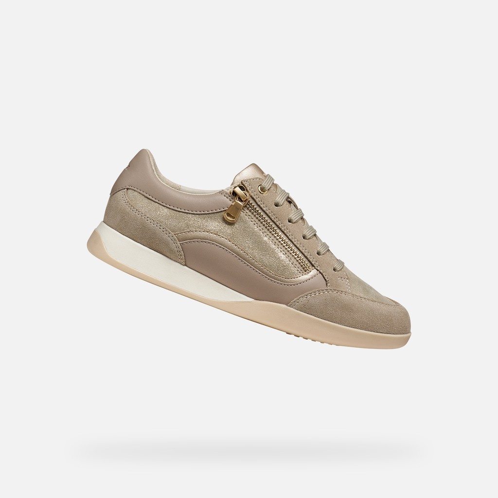 Low top sneakers MARYEMY WOMAN Cream/Sand - image number 0 | GEOX