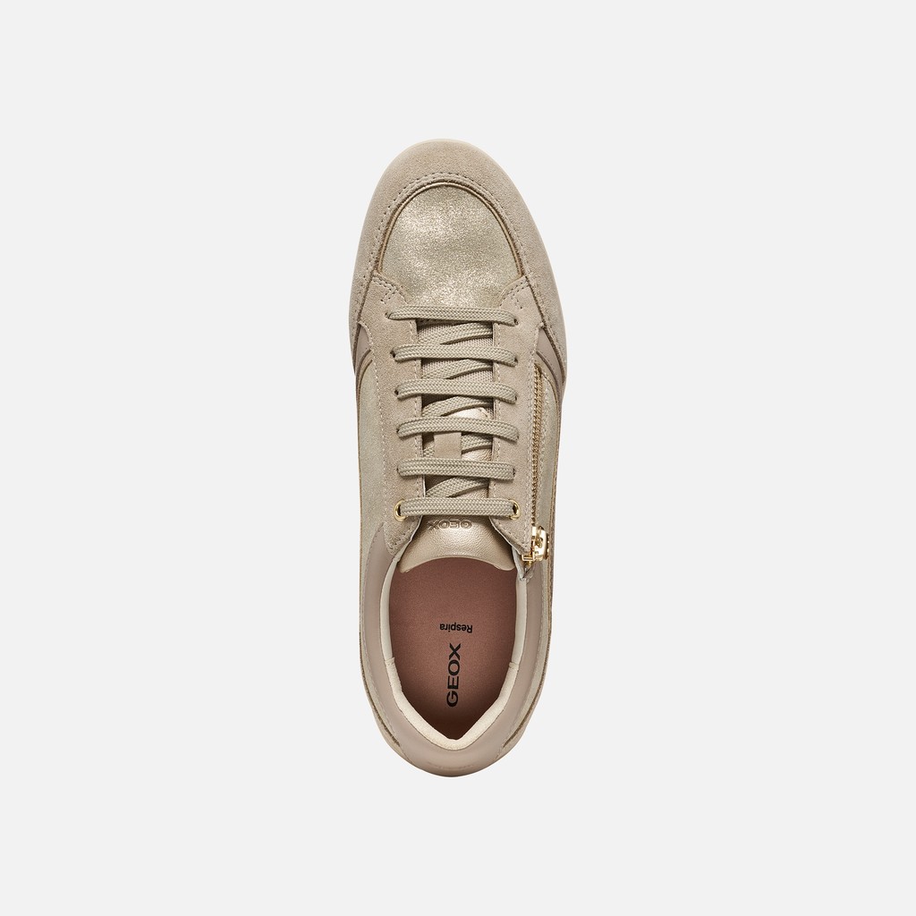 Low top sneakers MARYEMY WOMAN Cream/Sand - image number 5 | GEOX