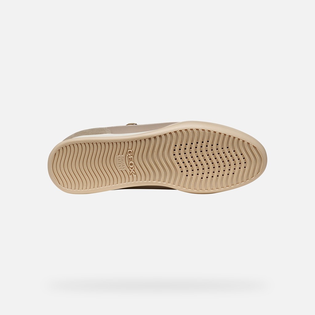 Low top sneakers MARYEMY WOMAN Cream/Sand - image number 6 | GEOX