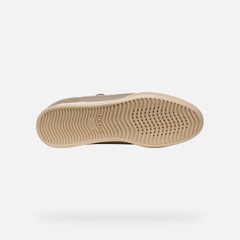 Low top sneakers MARYEMY WOMAN Cream/Sand - image number 6 | GEOX