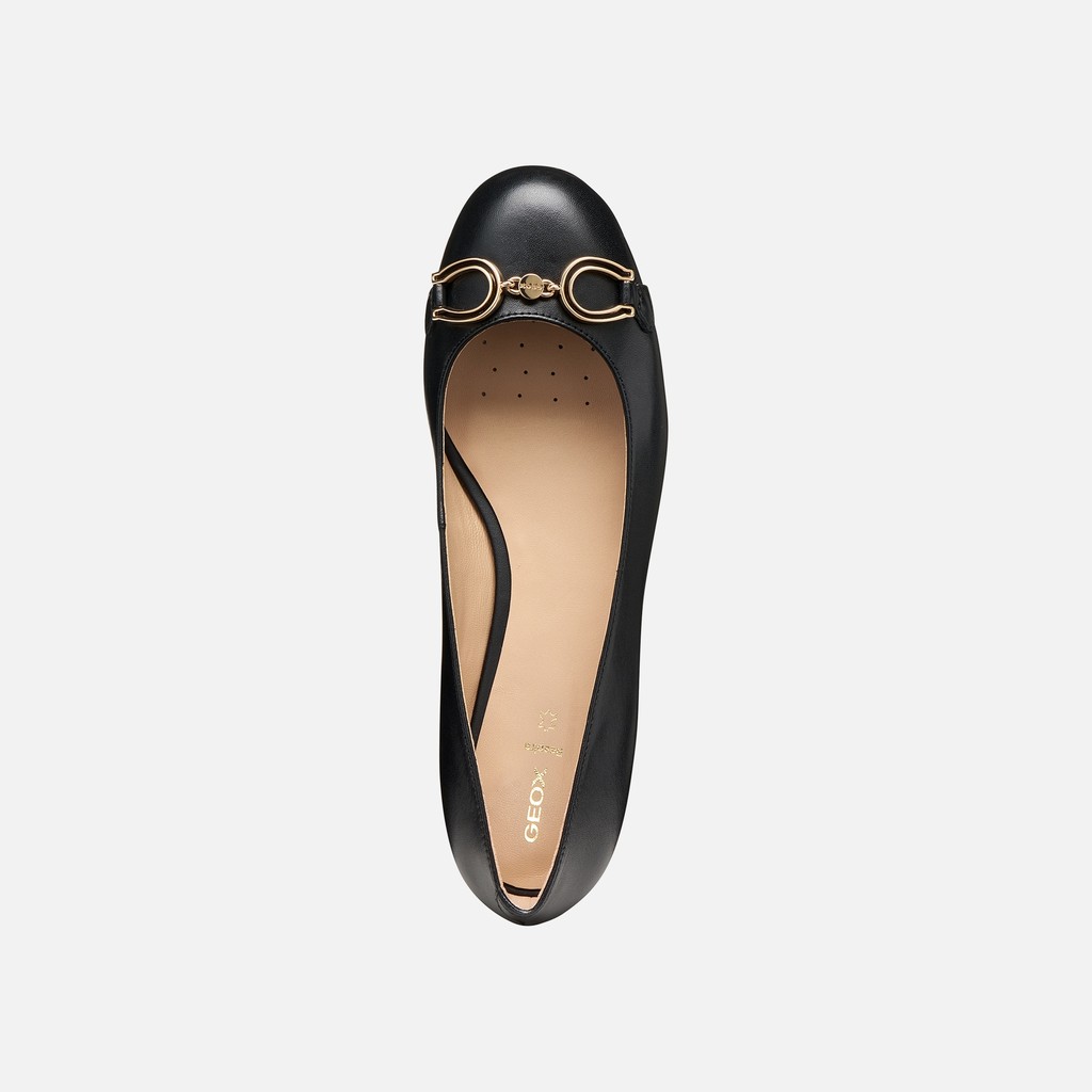 Bailarina rasa de pele VIRNILISA B MULHER Preto - image number 5 | GEOX