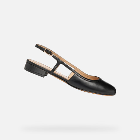 Slingbacks with low heels VIRNILISA B WOMAN Black | GEOX