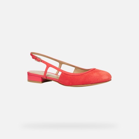 Slingbacks con tac&oacute;n bajo VIRNILISA B MUJER Coral - image number 2 | GEOX