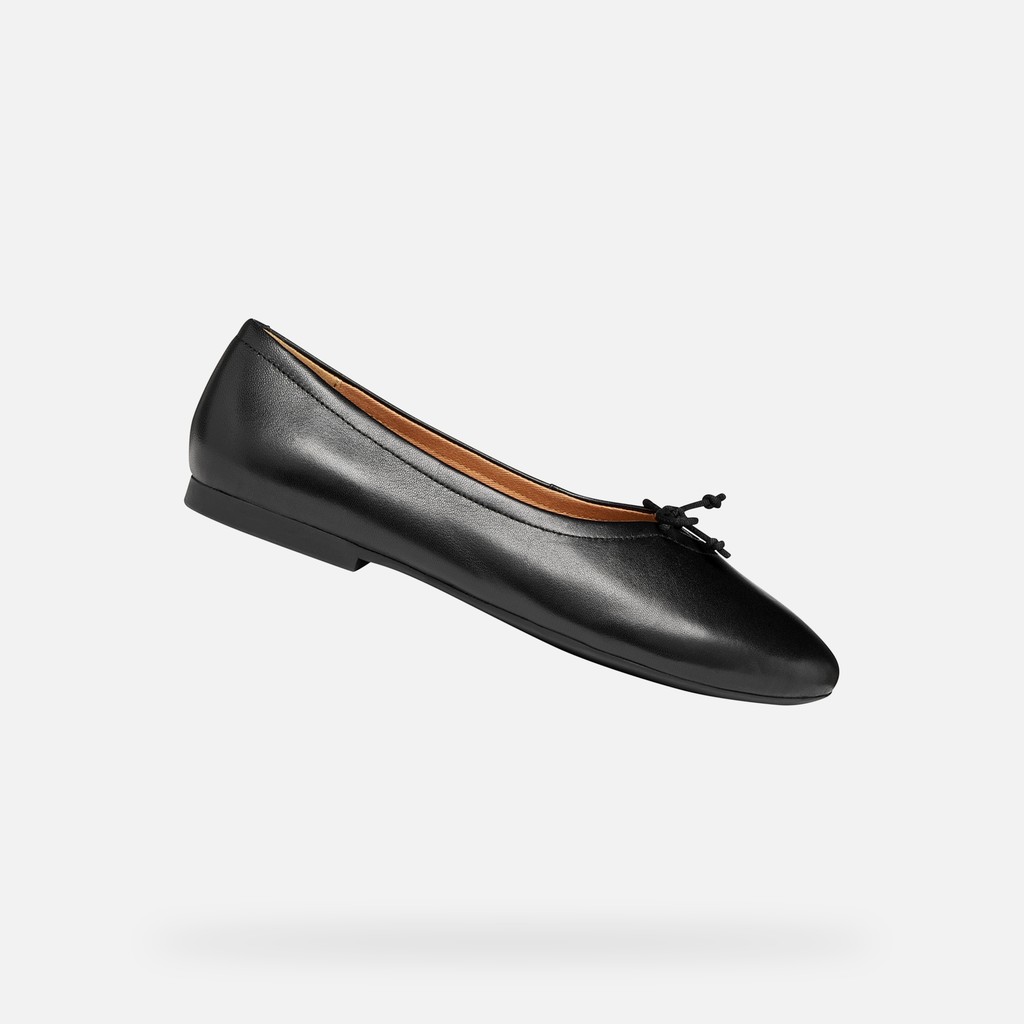 Ballerines en cuir NEW PALMARIA FEMME Noir - image number 0 | GEOX