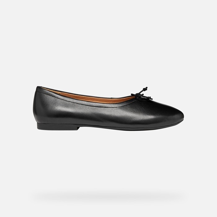 Ballerines en cuir NEW PALMARIA FEMME Noir | GEOX