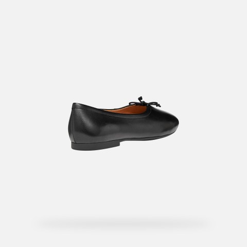 Ballerines en cuir NEW PALMARIA FEMME Noir - image number 4 | GEOX