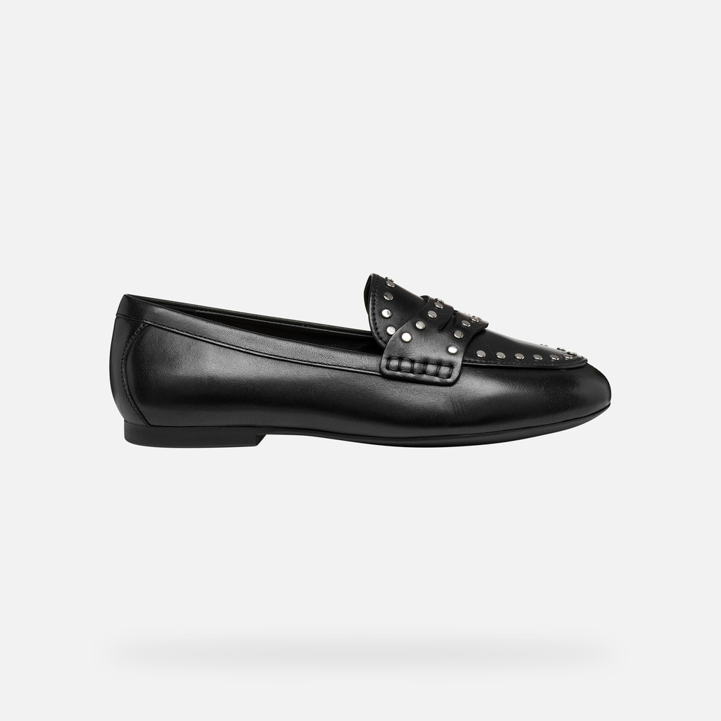 Mocassins cloutés NEW PALMARIA FEMME Noir - image number 1 | GEOX