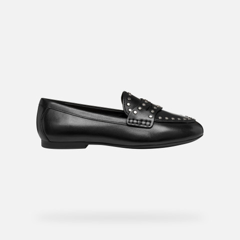 Mocassins cloutés NEW PALMARIA FEMME Noir - image number 1 | GEOX