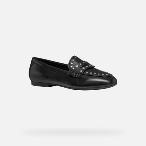 Mocassins cloutés NEW PALMARIA FEMME Noir - image number 2 | GEOX