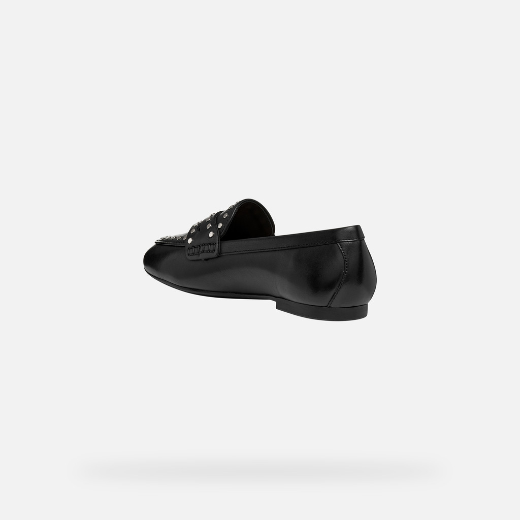 Mocassins cloutés NEW PALMARIA FEMME Noir - image number 3 | GEOX