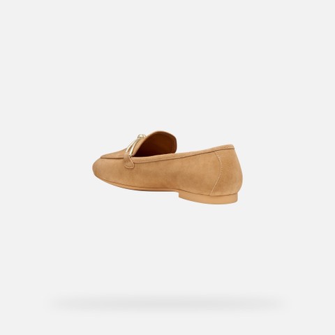Suede loafers NEW PALMARIA WOMAN Beige - image number 3 | GEOX