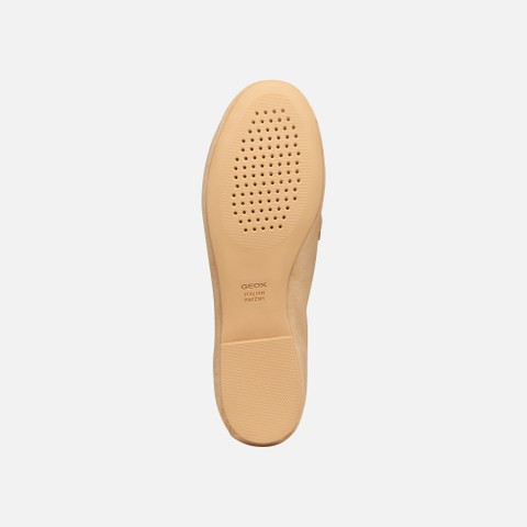 Suede loafers NEW PALMARIA WOMAN Beige - image number 6 | GEOX
