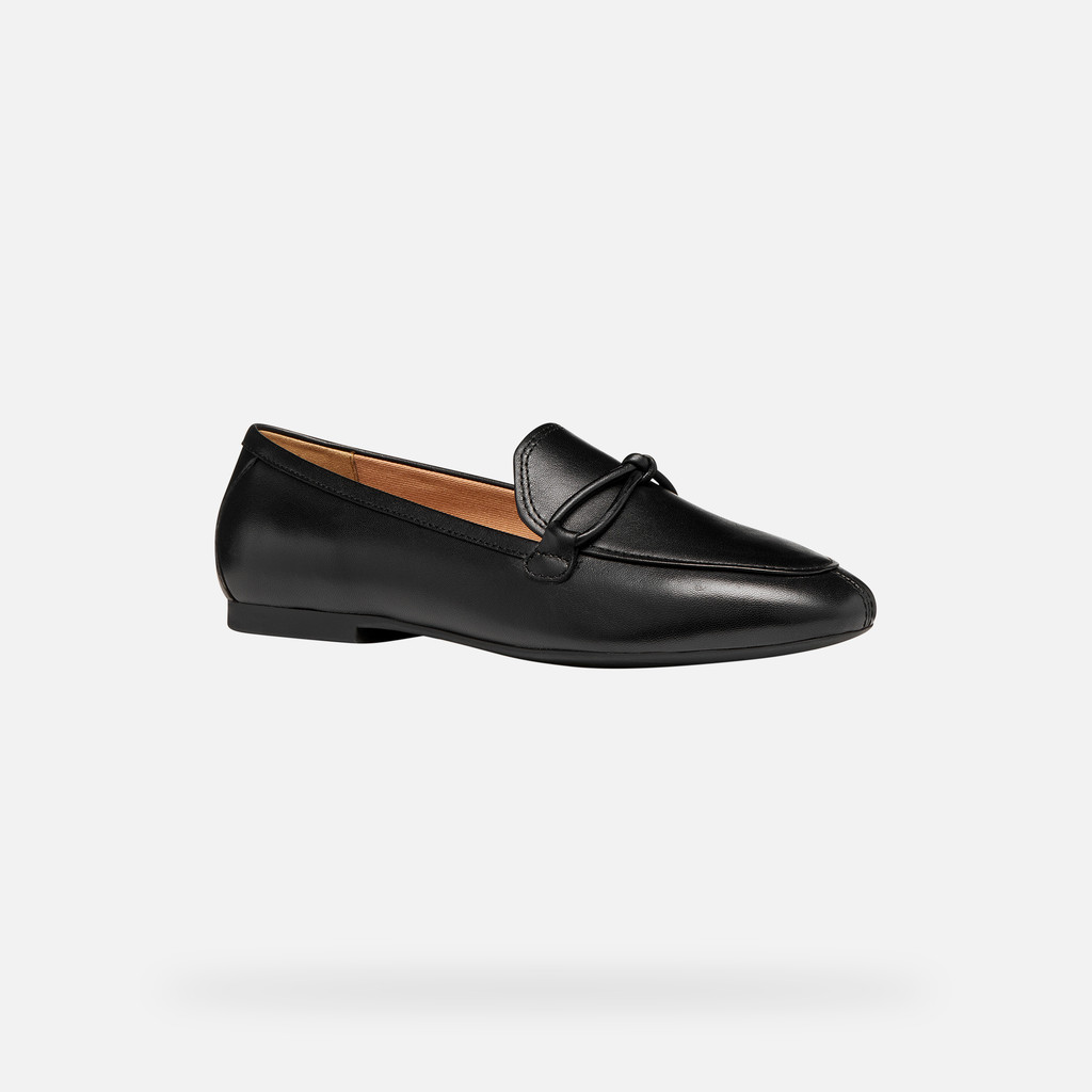 Mocassins en cuir NEW PALMARIA FEMME Noir - image number 2 | GEOX
