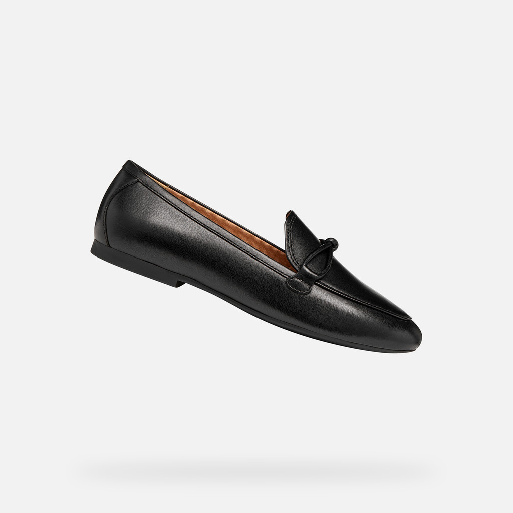 Mocassins en cuir NEW PALMARIA FEMME Noir - image number 0 | GEOX