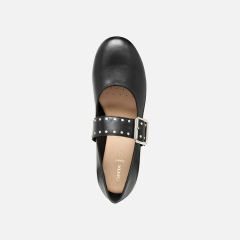 Mary Jane ballet flats NEW PALMARIA WOMAN Black - image number 5 | GEOX