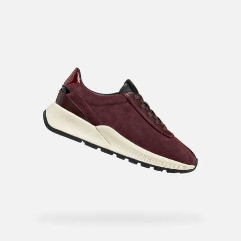 Low top sneakers METROPOLI WOMAN Dark burgundy/Bordeaux | GEOX