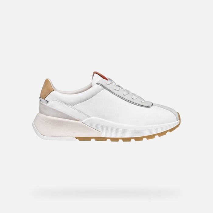 Low top sneakers METROPOLI WOMAN White/Light Grey | GEOX