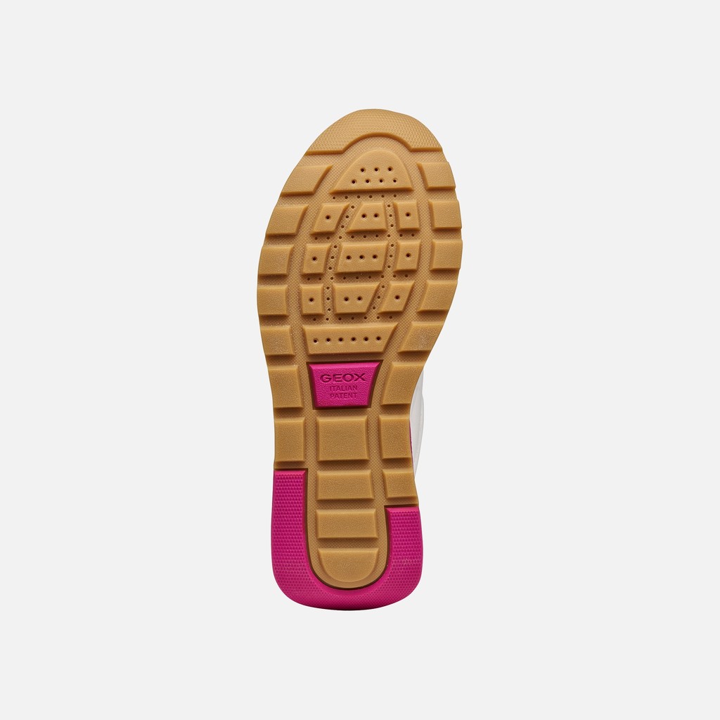 Baskets basse METROPOLI FEMME Blanc/Cyclamen - image number 6 | GEOX