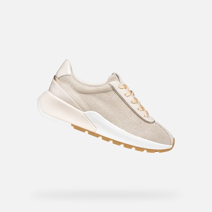 Niedrige Sneakers METROPOLI DAME Off-White/Hellgrau | GEOX