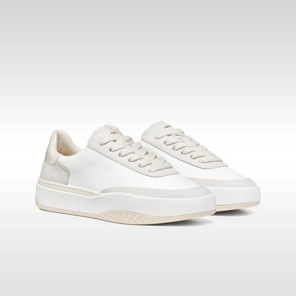 Low top sneakers DYNAMIA WOMAN White/Light Grey - image number 2 | GEOX