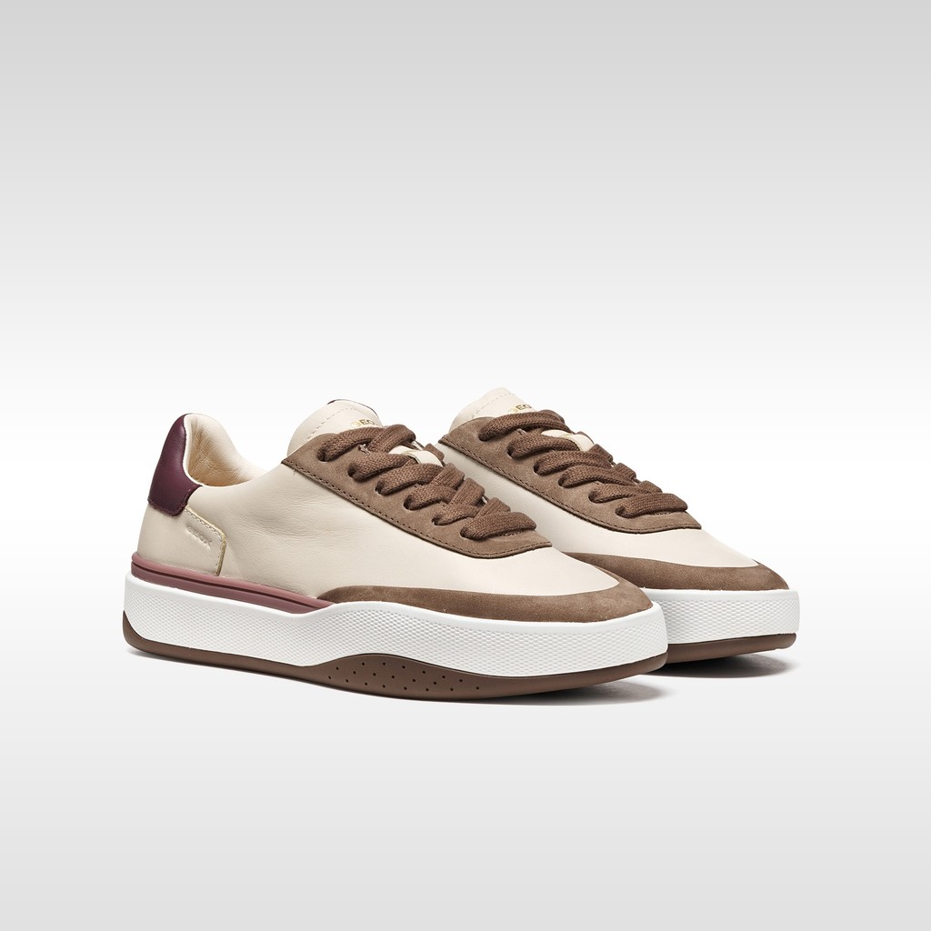 Sneakers basse DYNAMIA DONNA Bianco latte/Beige chiaro - image number 7 | GEOX