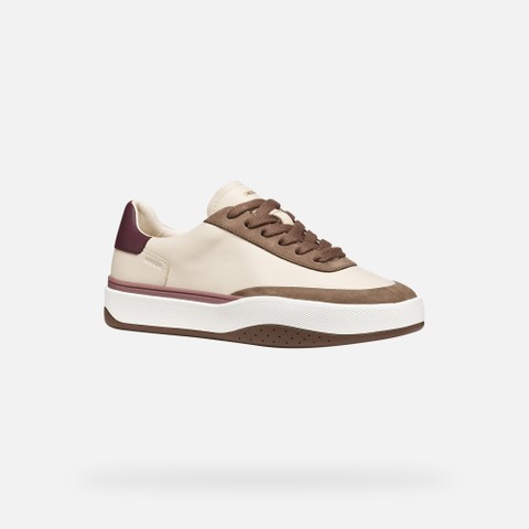 Low top sneakers DYNAMIA WOMAN Papyrus/Light Taupe - image number 2 | GEOX