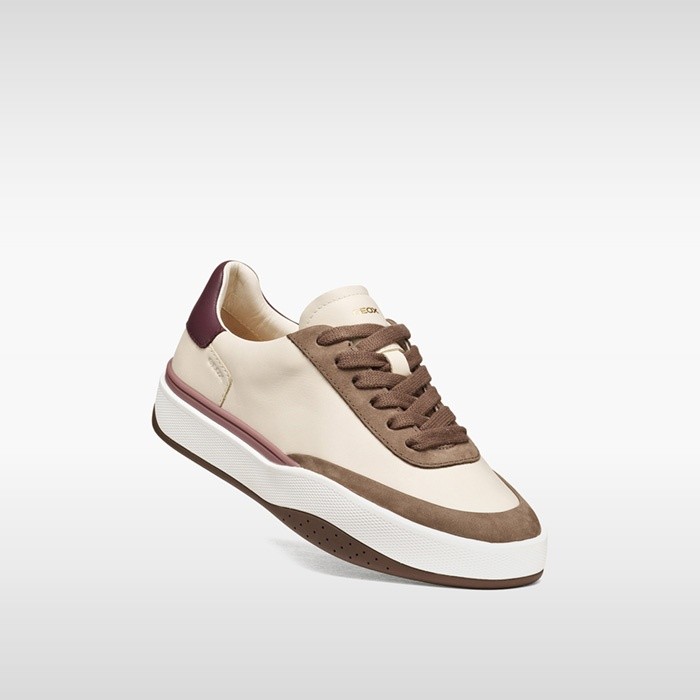 Low top sneakers DYNAMIA WOMAN Papyrus/Light Taupe | GEOX