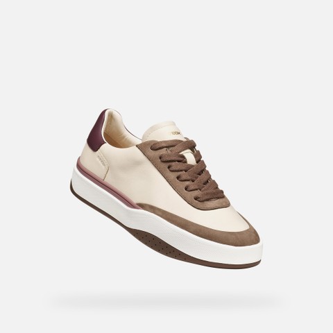 Low top sneakers DYNAMIA WOMAN Papyrus/Light Taupe - image number 4 | GEOX