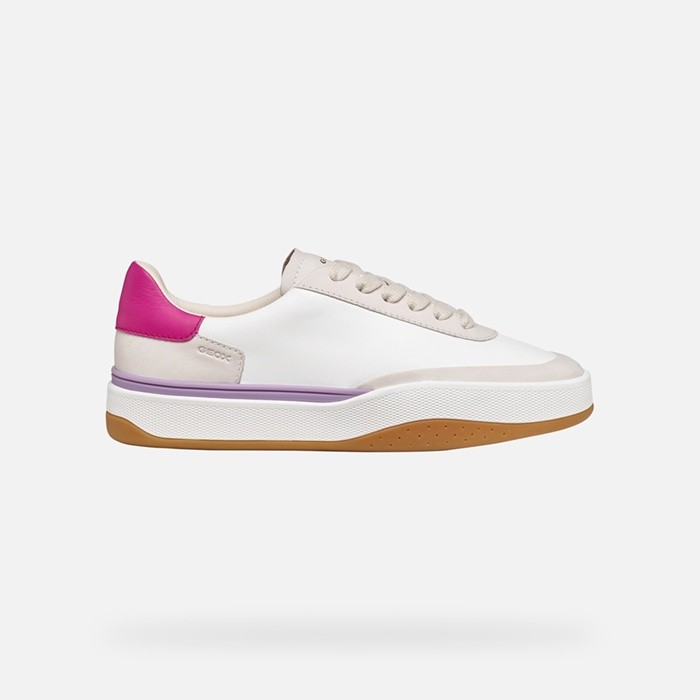Low top sneakers DYNAMIA WOMAN White/Cyclamen | GEOX