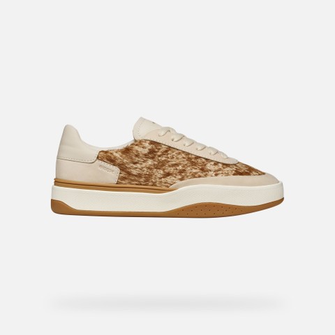 Low top sneakers DYNAMIA WOMAN Papyrus - image number 1 | GEOX