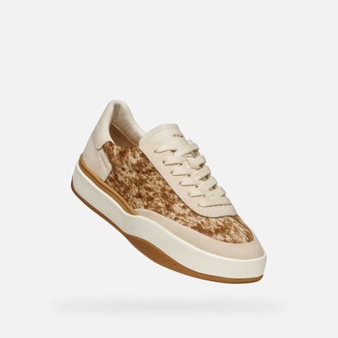 Low top sneakers DYNAMIA WOMAN Papyrus - image number 4 | GEOX