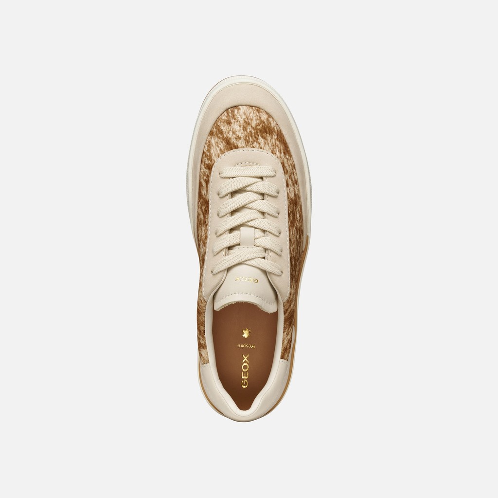 Low top sneakers DYNAMIA WOMAN Papyrus - image number 5 | GEOX