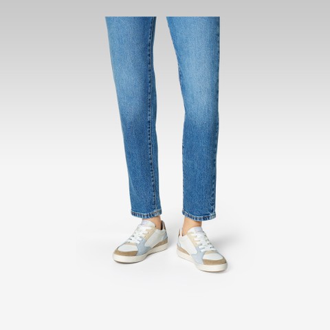 Low top sneakers BLOMIEE WOMAN White/Crystal - image number 1 | GEOX