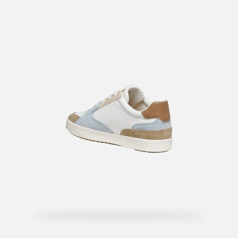 Low top sneakers BLOMIEE WOMAN White/Crystal - image number 3 | GEOX