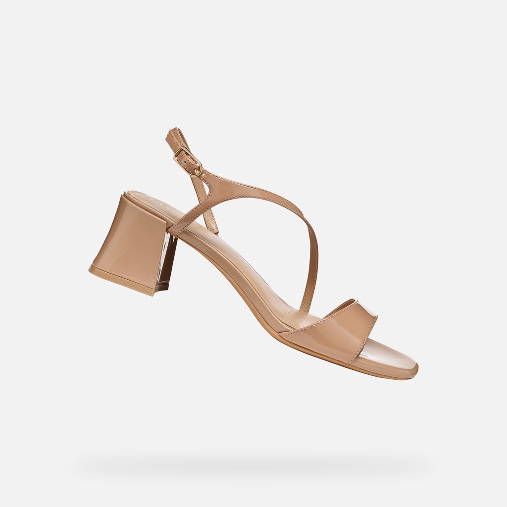 Sandali tacco medio NEW ERAKLIA 50 T01 DONNA Marrone chiaro - image number 0 | GEOX