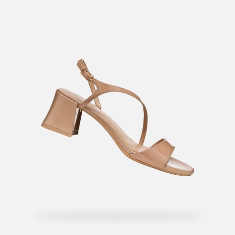 Sandali tacco medio NEW ERAKLIA 50 T01 DONNA Marrone chiaro | GEOX