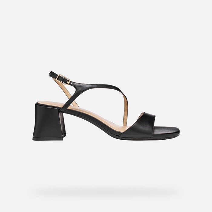 Medium-heeled sandals NEW ERAKLIA 50 T01 WOMAN Black | GEOX